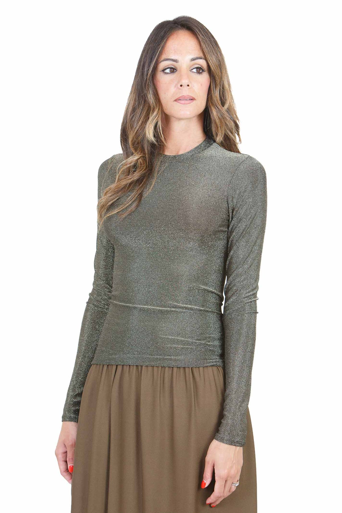 FORTE FORTE  T- Shirt Dark gold 15090MYT-SHIRT 1008 