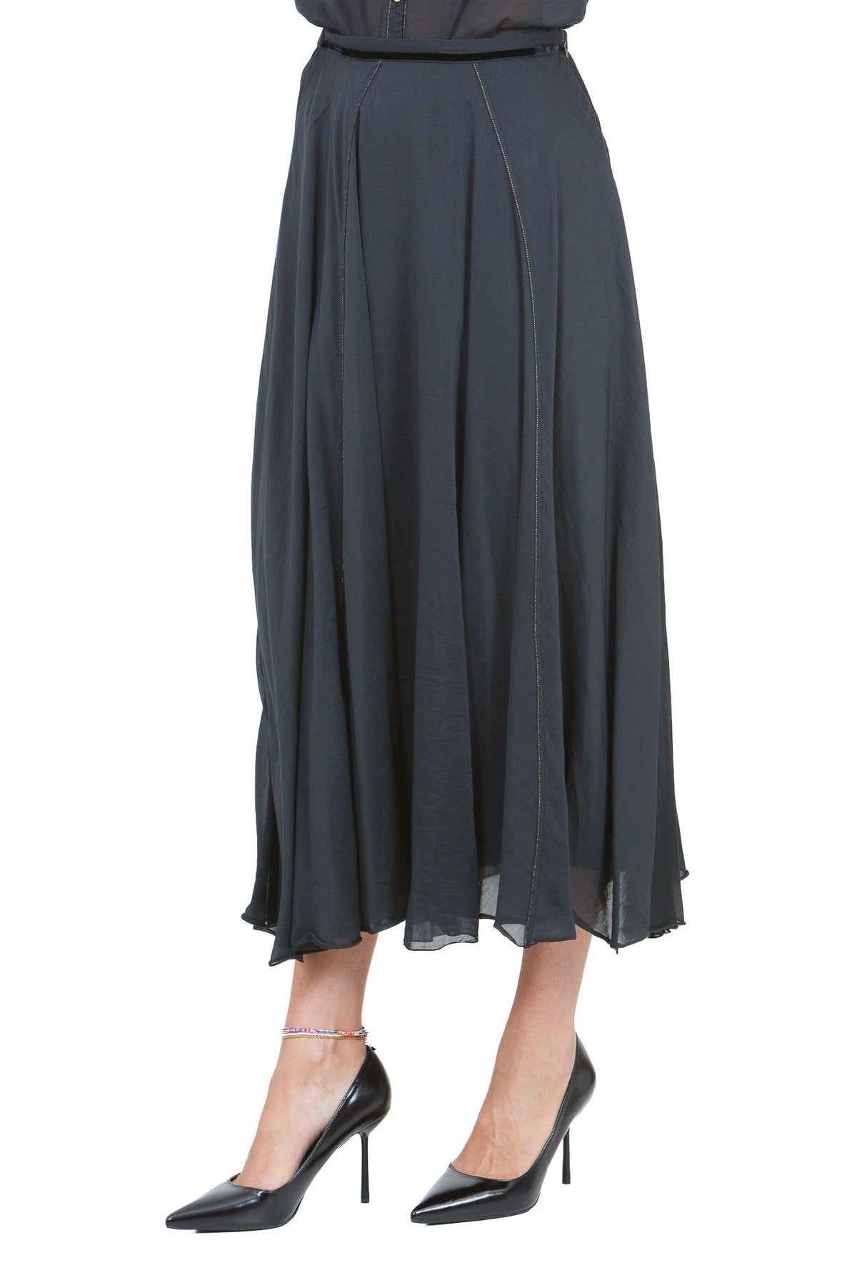FORTE FORTE  Gonne Nero 15105MYSKIRT 8008 