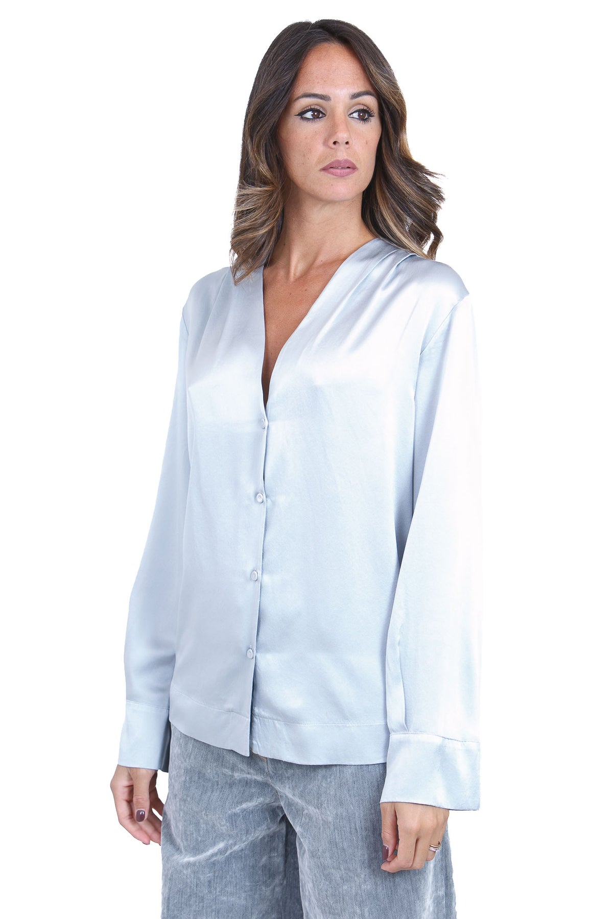 FORTE FORTE  Camicie Grey 15382BISMYSHIRT 7002 