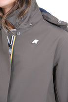 K-WAY  Giubbotti Black olive/bluedepth BLEIZOU-K51453W B3A 