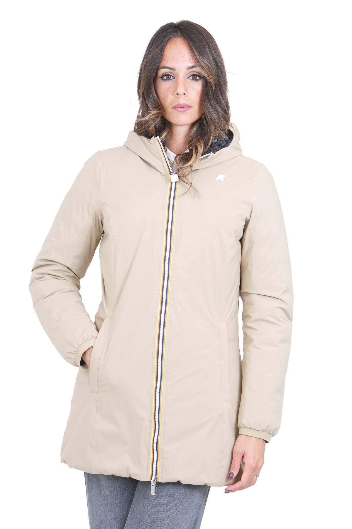 K-WAY  Giubbotti Beigekhaki/blackpure DENISE-K8134CW DBS 