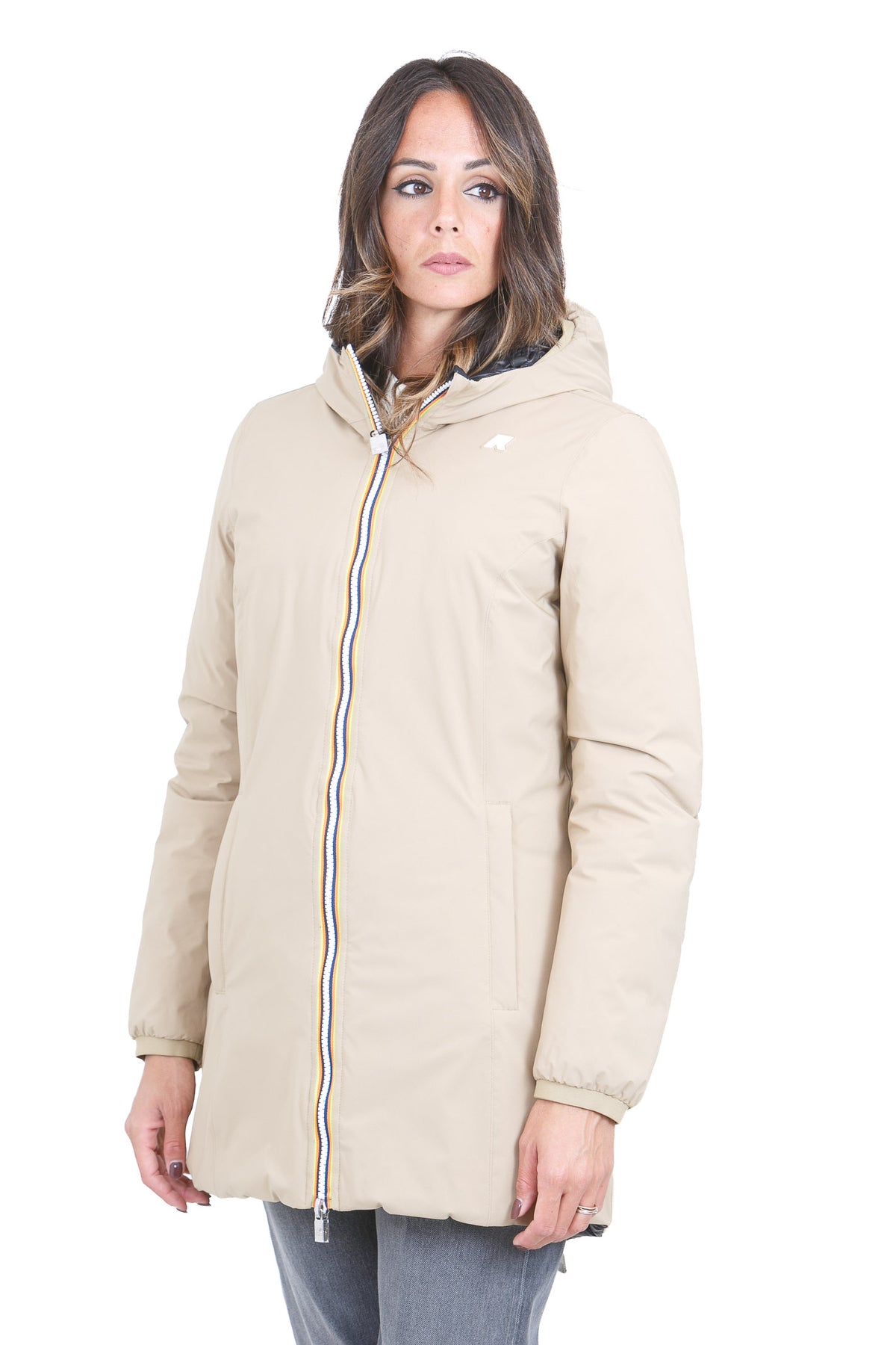 K-WAY  Giubbotti Beigekhaki/blackpure DENISE-K8134CW DBS 