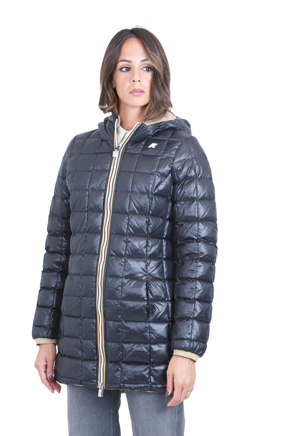 K-WAY  Giubbotti Beigekhaki/blackpure DENISE-K8134CW DBS 