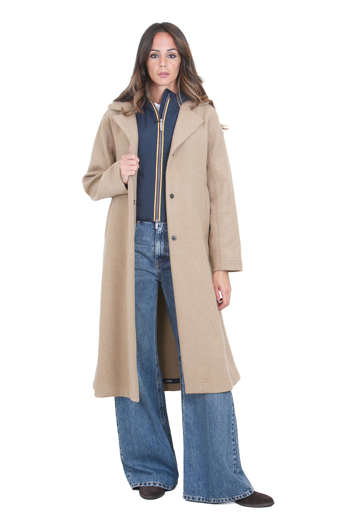 K-WAY  Giubbotti Beigekhaki/bluedepth LANA-K6135KW DB6 
