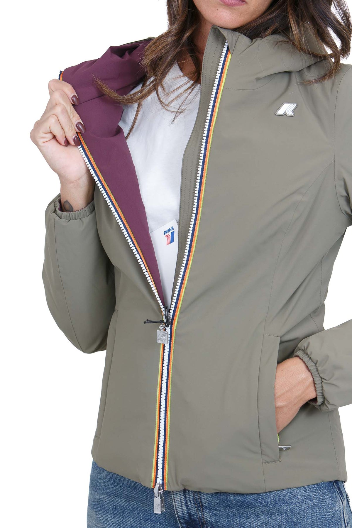 K-WAY  Giubbotti Greenarmy/violetmauve LILY-K6128TW D0U 