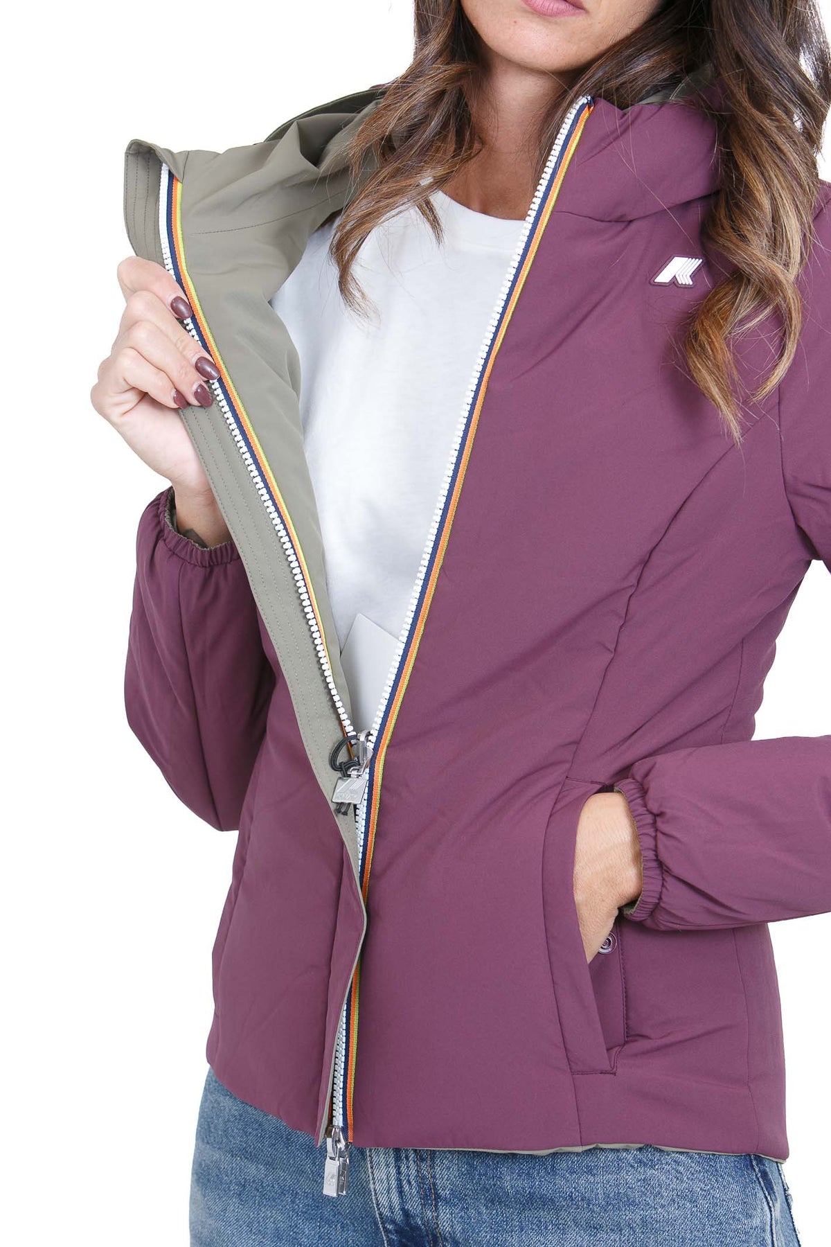 K-WAY  Giubbotti Greenarmy/violetmauve LILY-K6128TW D0U 