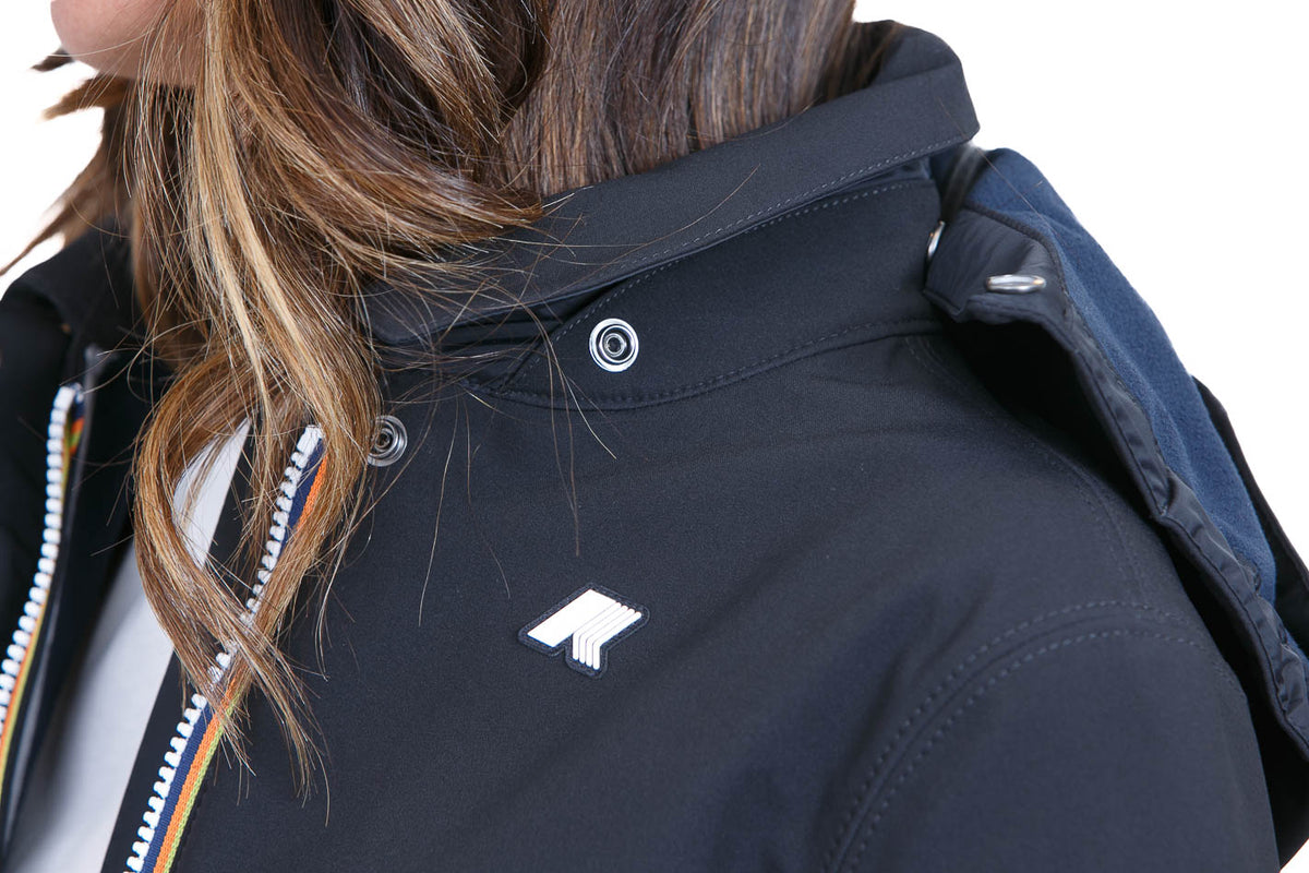 K-WAY  Giubbotti Black p-blue delphi MATHYBONDED-K2148BW A3C 