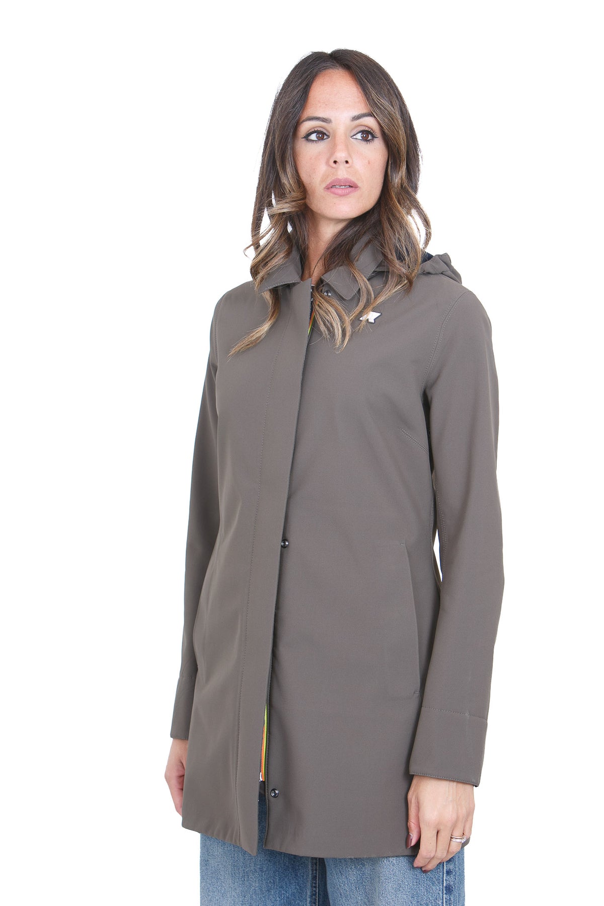 K-WAY  Giubbotti Black olive/bluedepth MATHYBONDED-K2148BW B3A 
