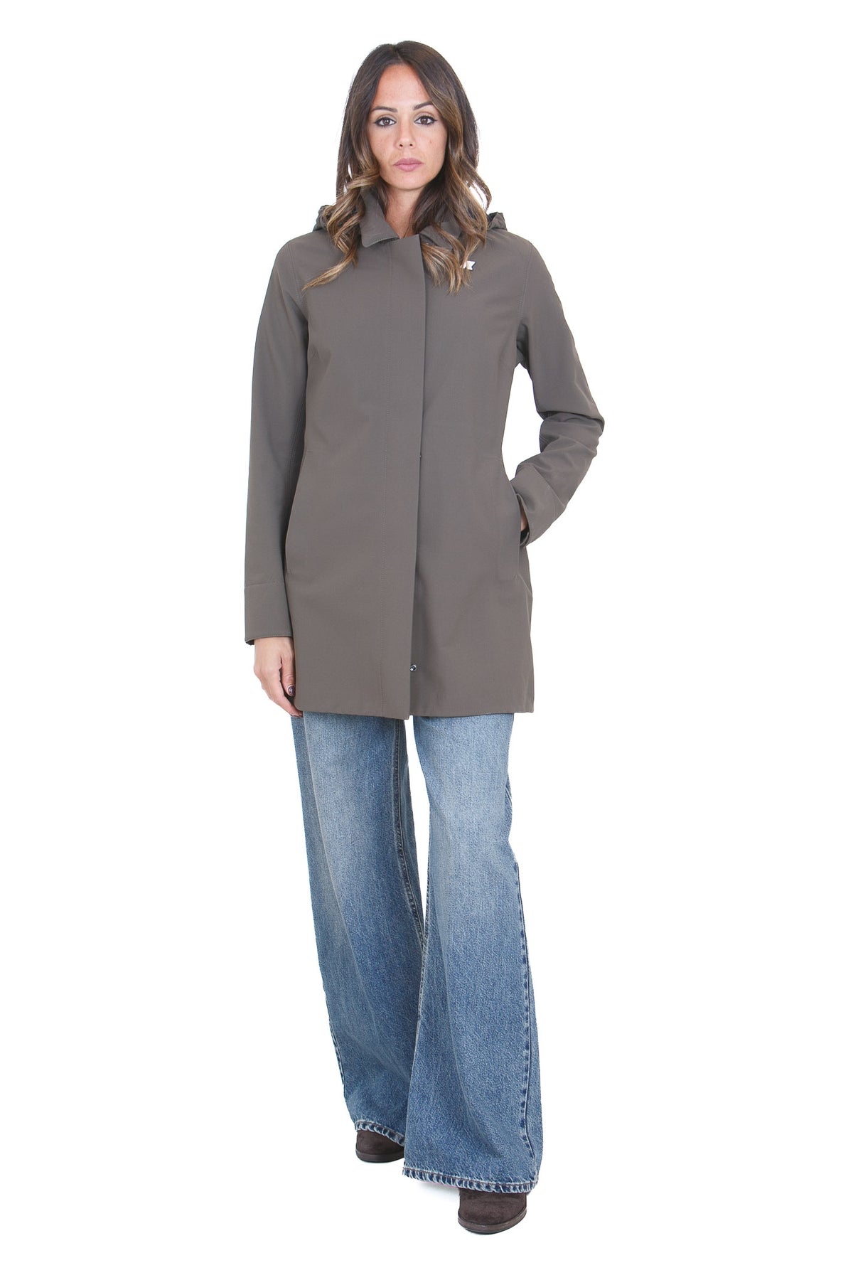 K-WAY  Giubbotti Black olive/bluedepth MATHYBONDED-K2148BW B3A 