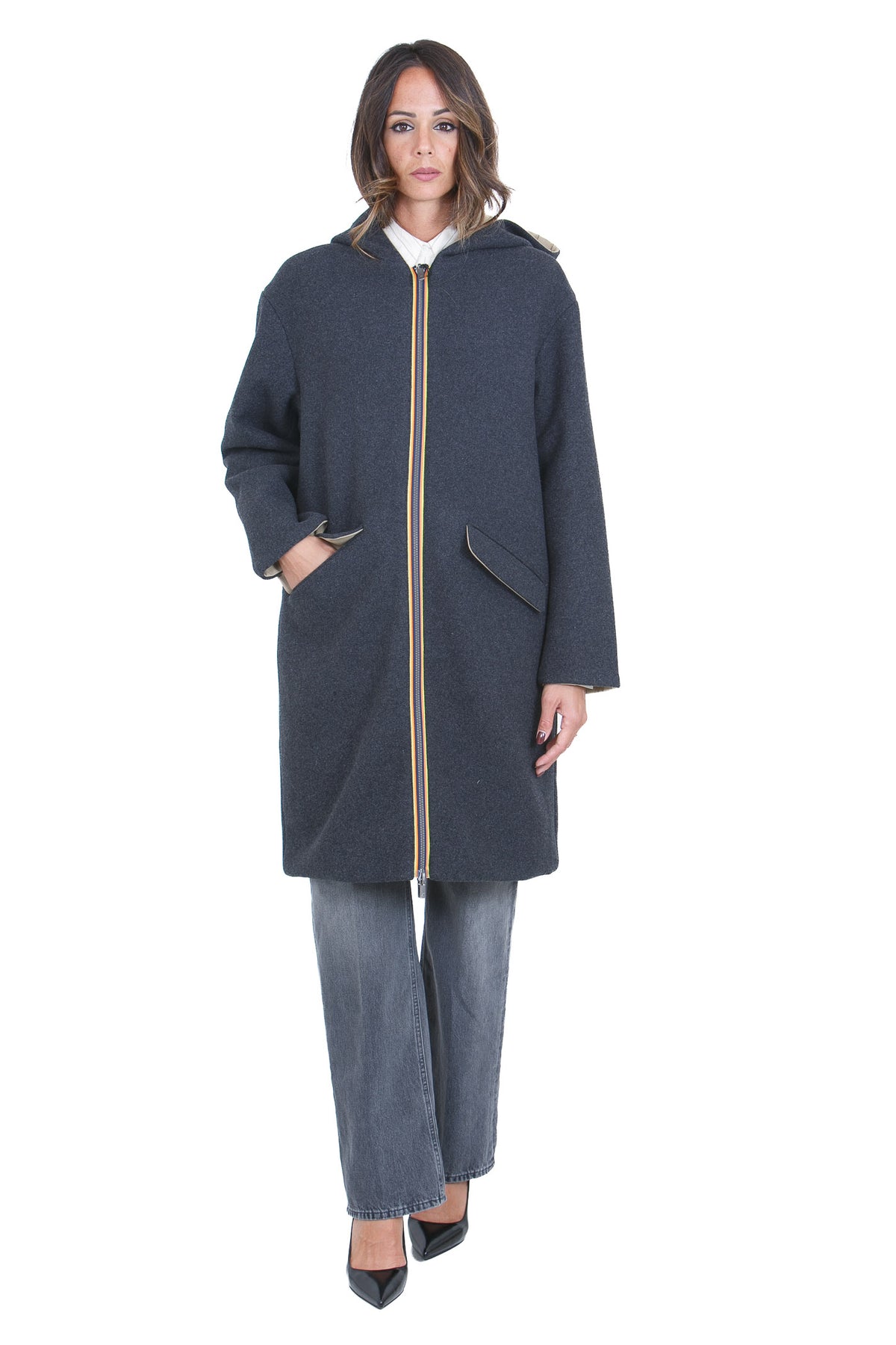 K-WAY  Giubbotti Blackgreyish/beigekhaki SHALA-K6135LW DDL 