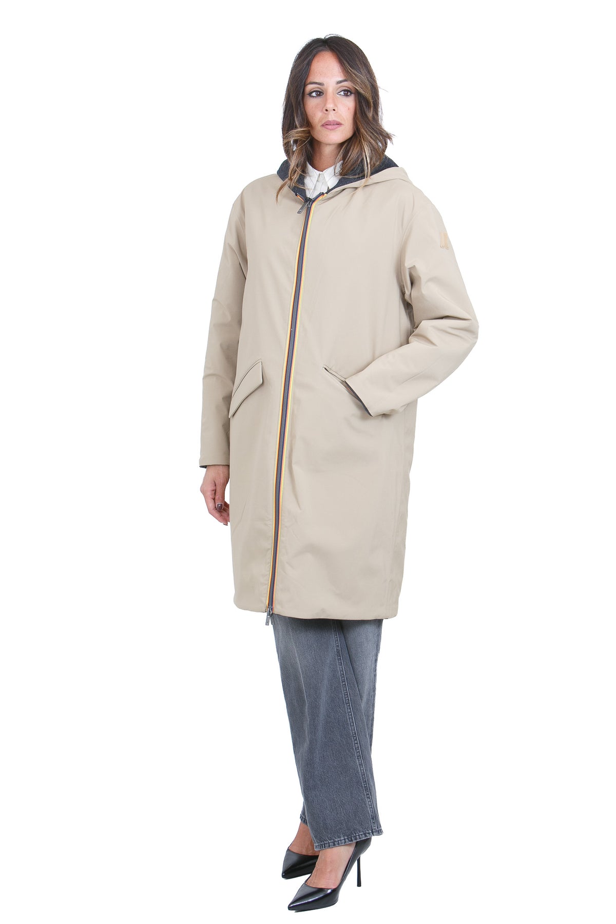K-WAY  Giubbotti Blackgreyish/beigekhaki SHALA-K6135LW DDL 