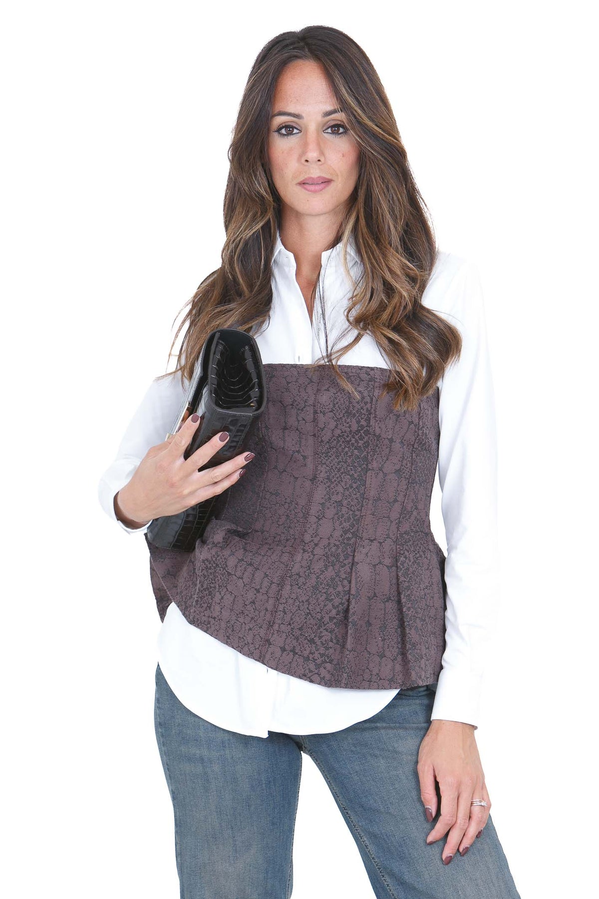 LIU JO  Top Brown animalier UF6171D0369 87519 
