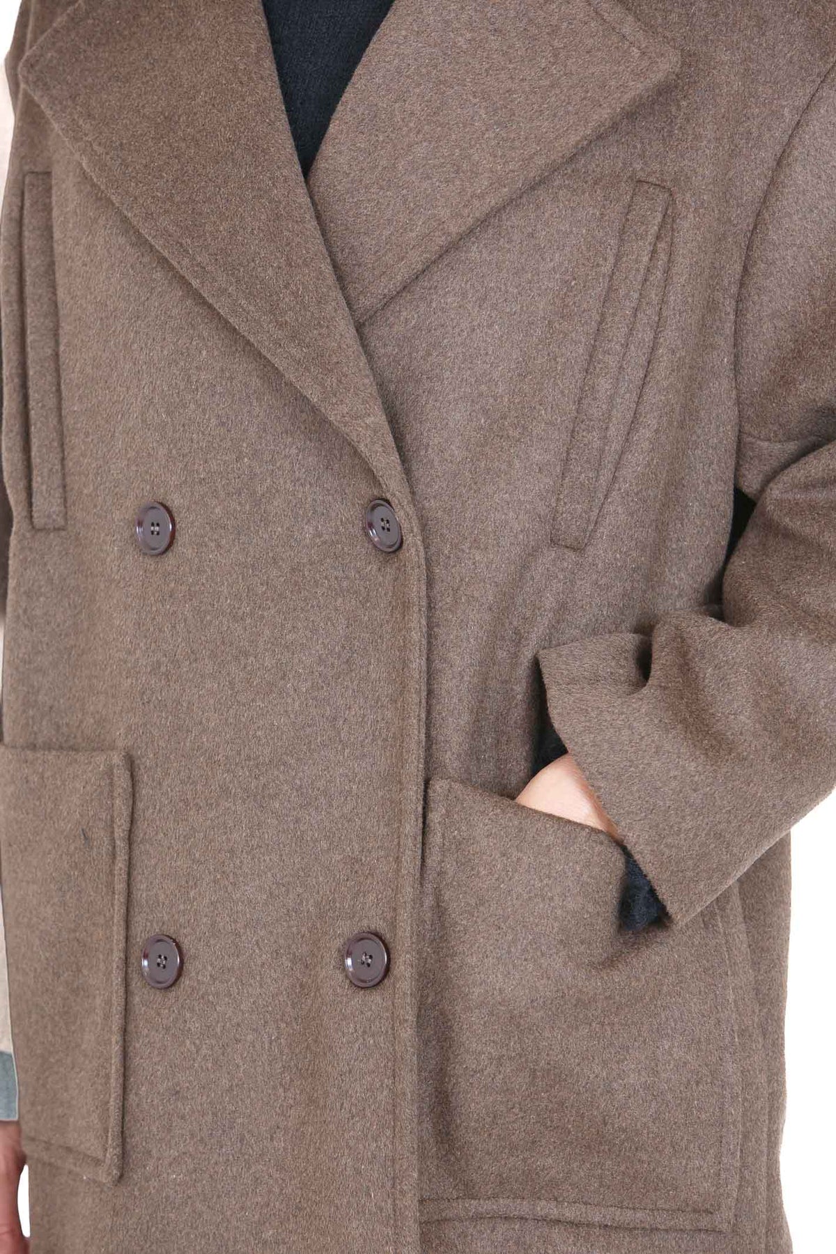 MADAME VENICE  Cappotti Marrone GREY MR 