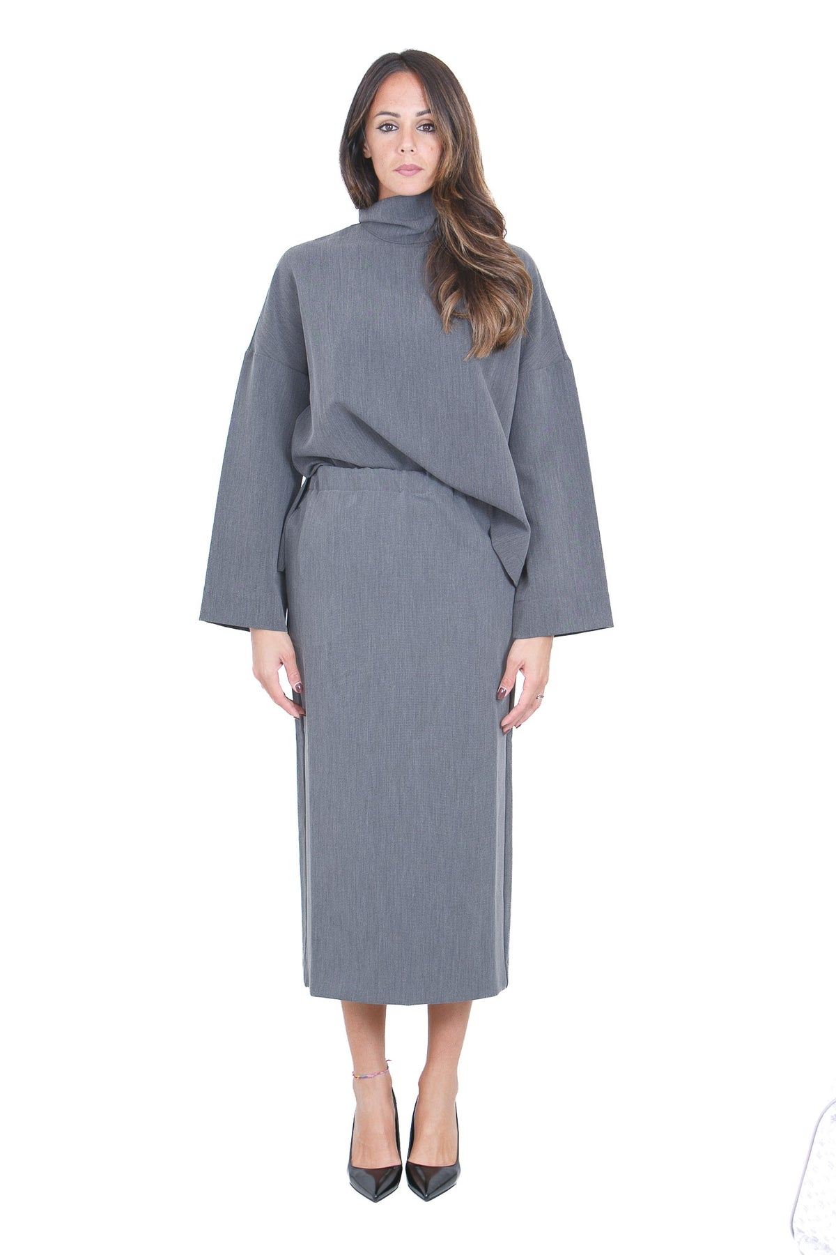 MADAME VENICE  Gonne Grigio scuro NAOMI GRS 
