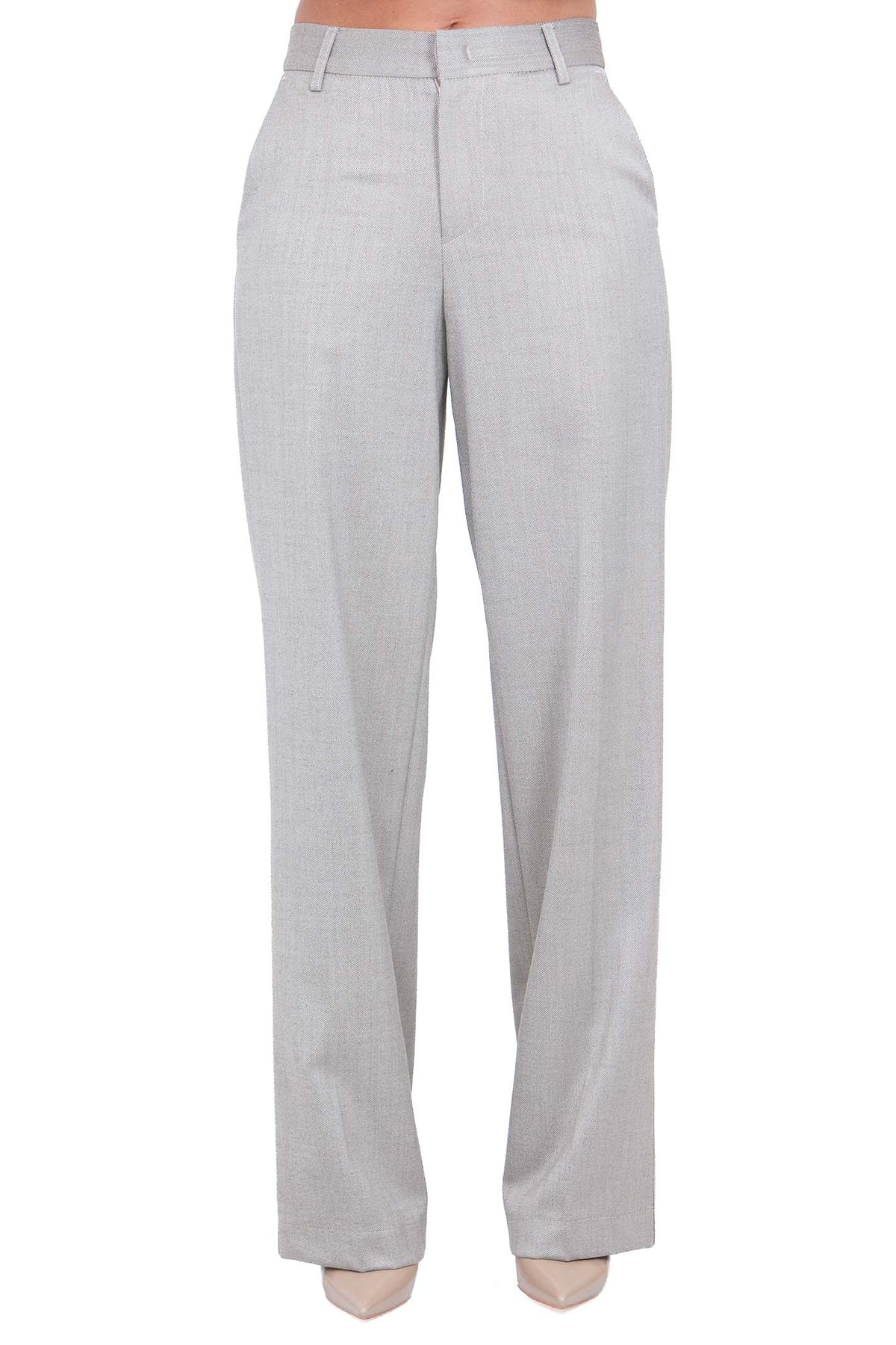 MAR DE MARGARITAS  Pantaloni Tortora 1766-TPV0010 BE09 