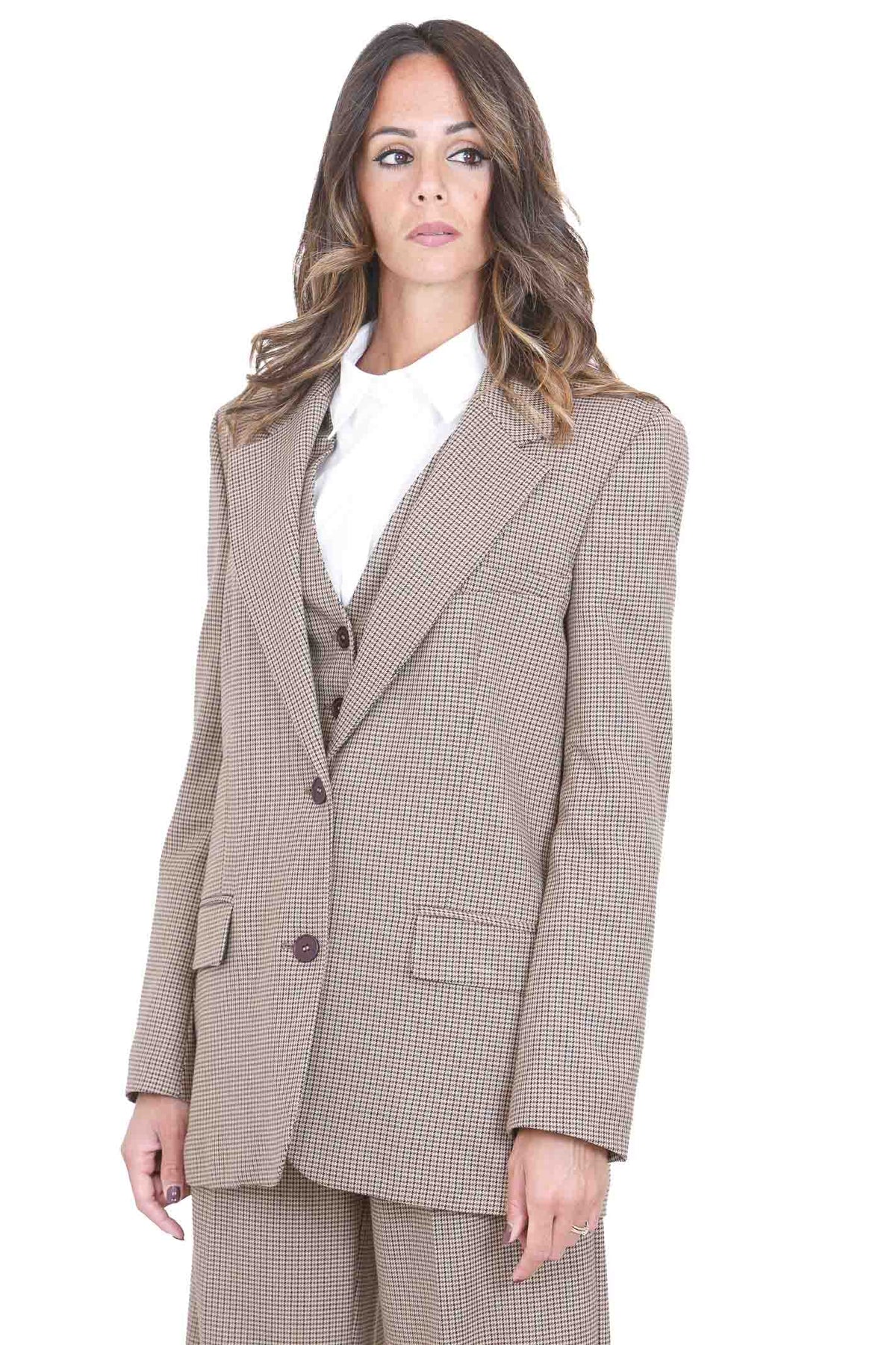 MAR DE MARGARITAS  Blazer Pied de poule 1777-TPV0009 MA89 