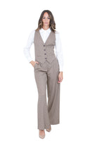 MAR DE MARGARITAS  Gilet Pied de poule 1778-TPV0009 MA89 