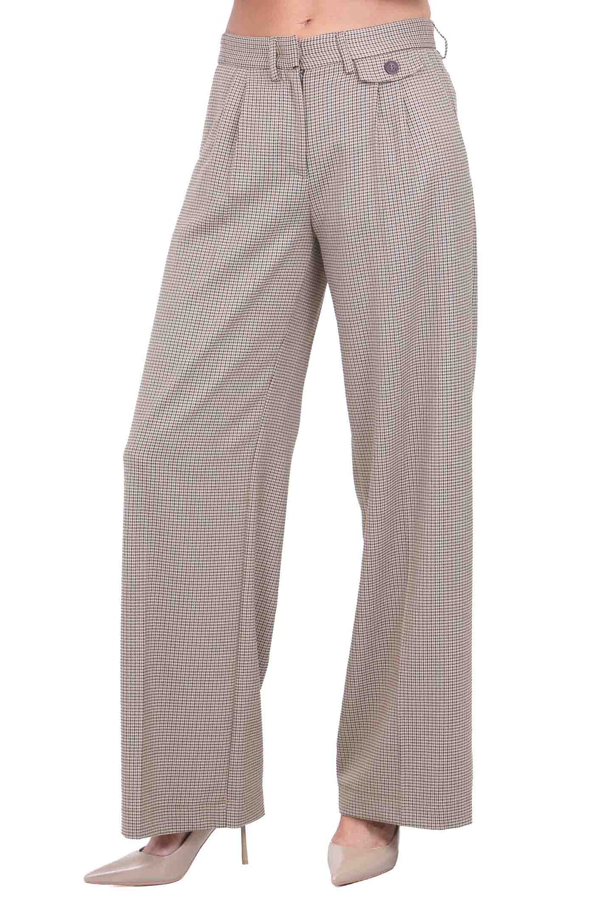 MAR DE MARGARITAS  Pantaloni Pied de poule 1779-TPV0009 MA89 