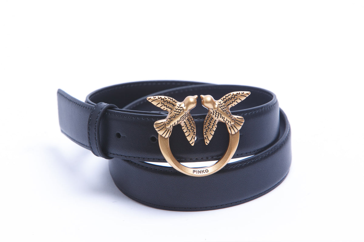 PINKO  Cinture Nero/gold 100125-A0F1-LOVEBERRY Z99Q 