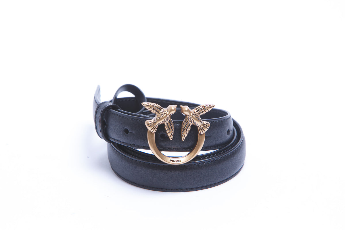 PINKO  Cinture Nero/gold 100143-A0F1-LOVEBERRY Z99Q 