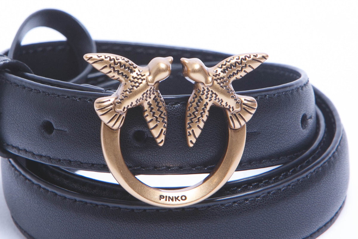 PINKO  Cinture Nero/gold 100143-A0F1-LOVEBERRY Z99Q 