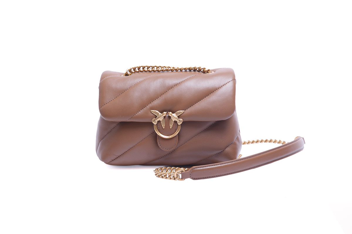 PINKO  Borse Marronecognac/gold 107617-A0F2-LOVEPUFF M37Q 
