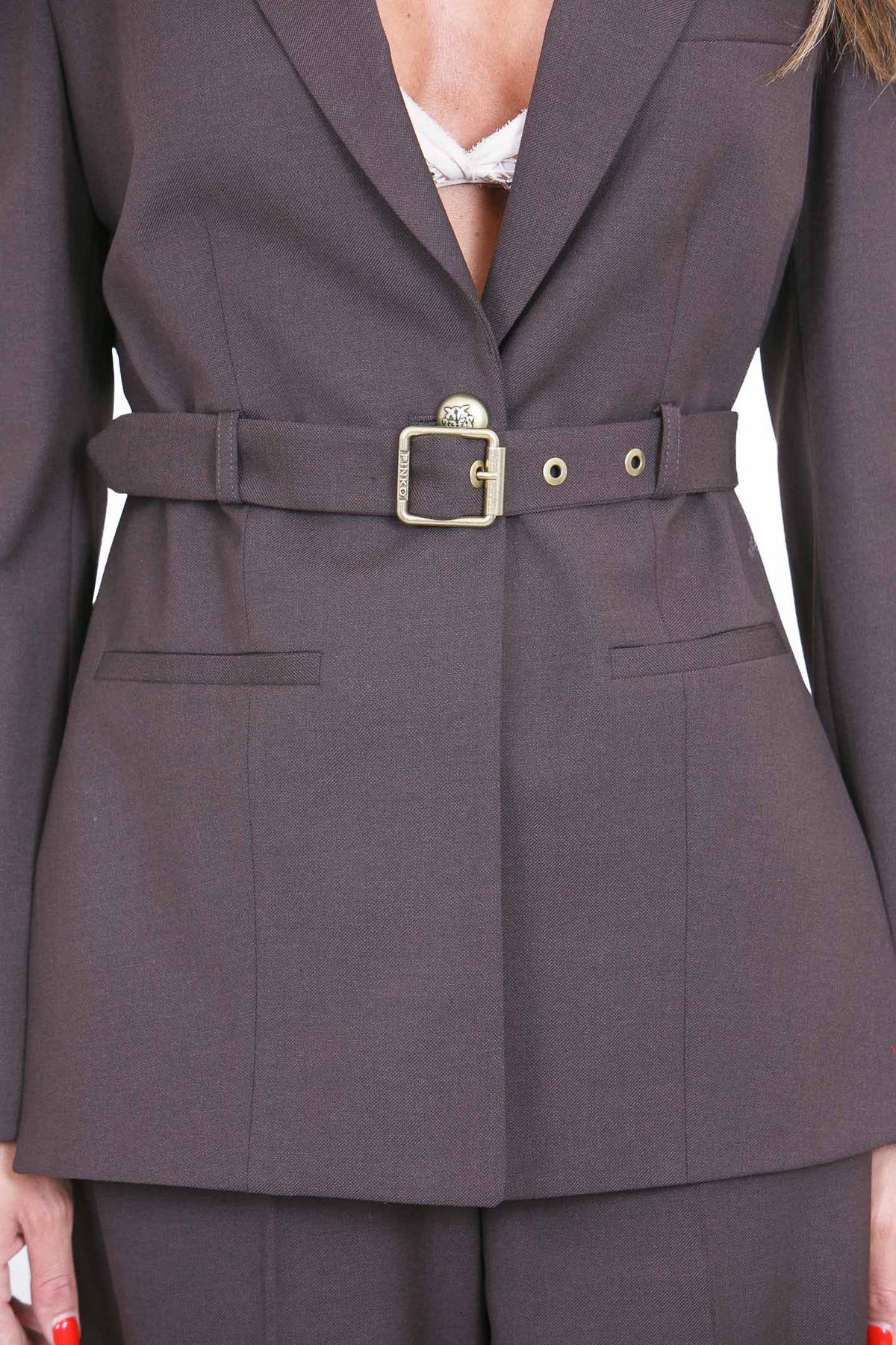 PINKO  Blazer Marrone oltre buio VITIANO-107864-A3MS M04 