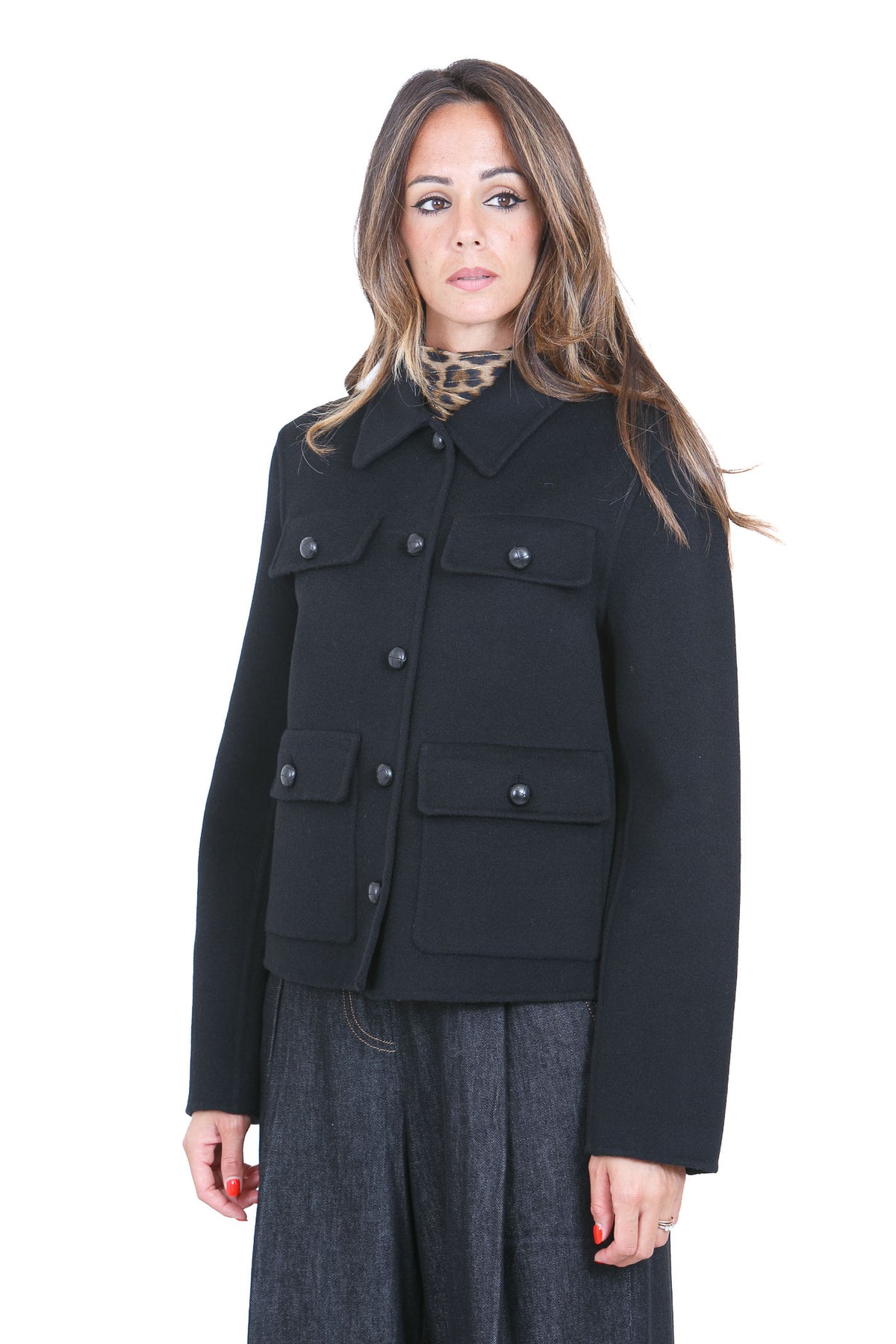SEMICOUTURE  Blazer Nero ALISA-Y6WV01 Y69-0 