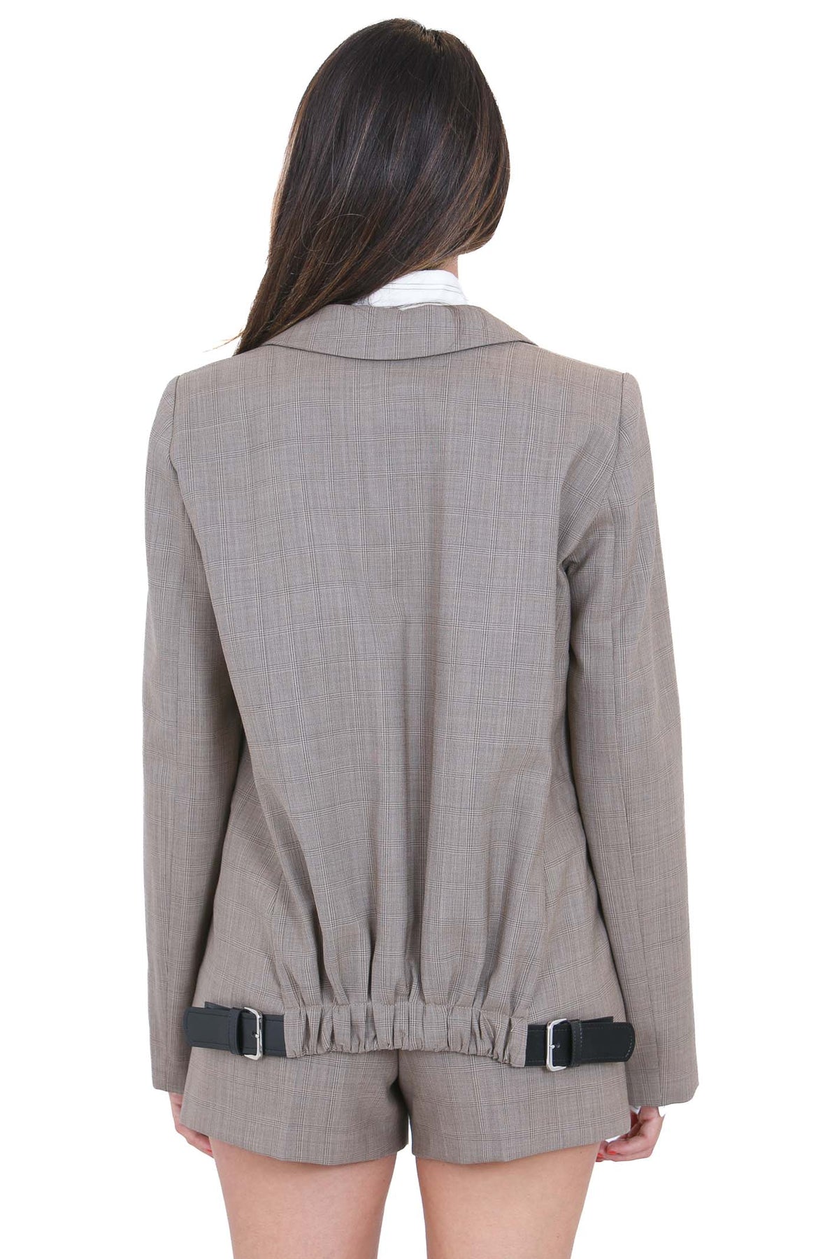 SEMICOUTURE  Blazer Check falso unito ARIA-Y6WM04 62CHK 