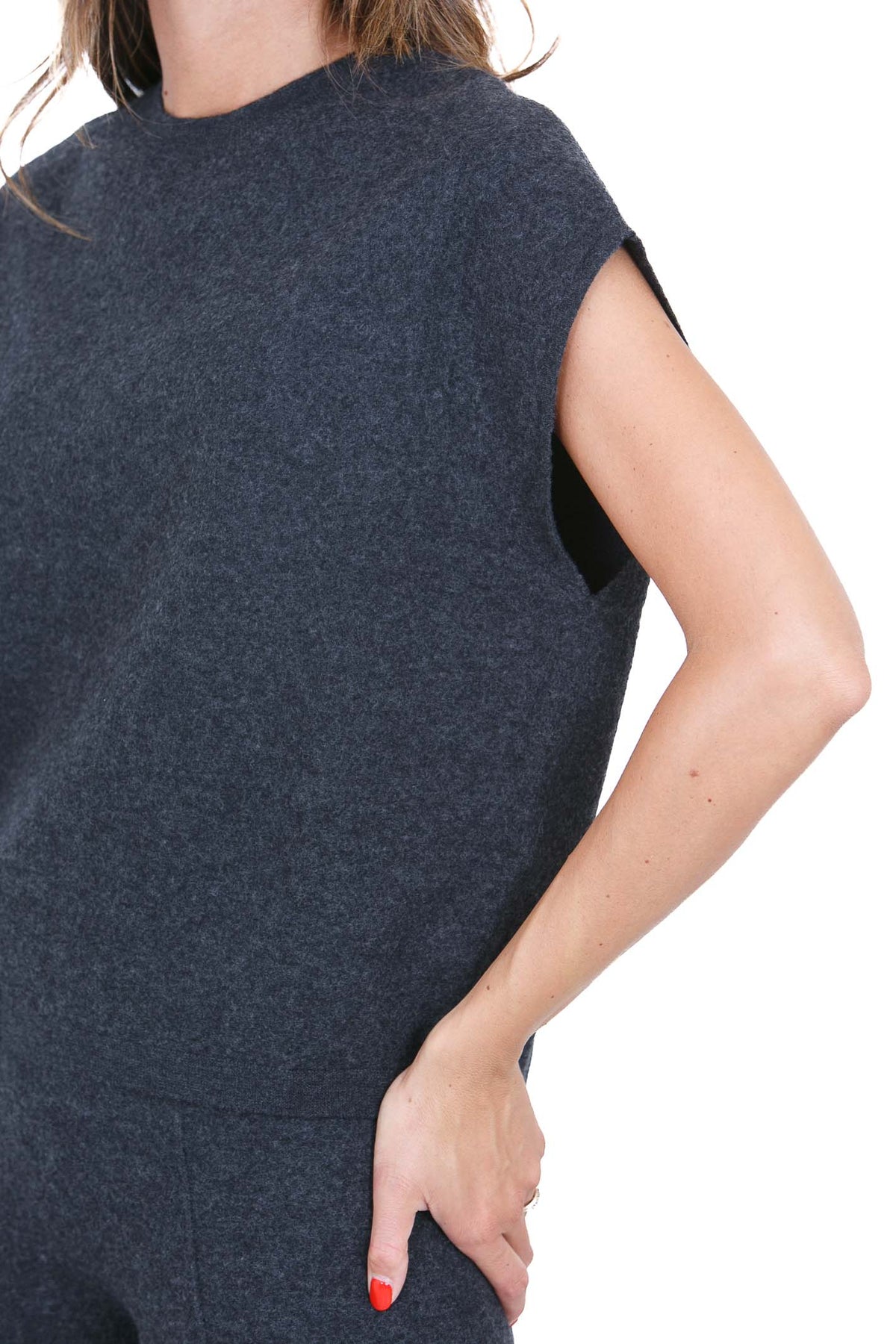 SEMICOUTURE  Maglie Grigio melange scuro BETH-Y6WB02 Y47-1 