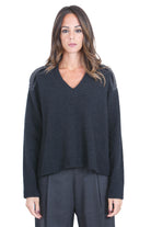 SEMICOUTURE  Maglie Antracite BRANDIE-S6WD17 Y51-1 
