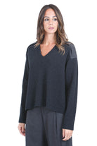 SEMICOUTURE  Maglie Antracite BRANDIE-S6WD17 Y51-1 