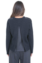 SEMICOUTURE  Maglie Antracite BRANDIE-S6WD17 Y51-1 