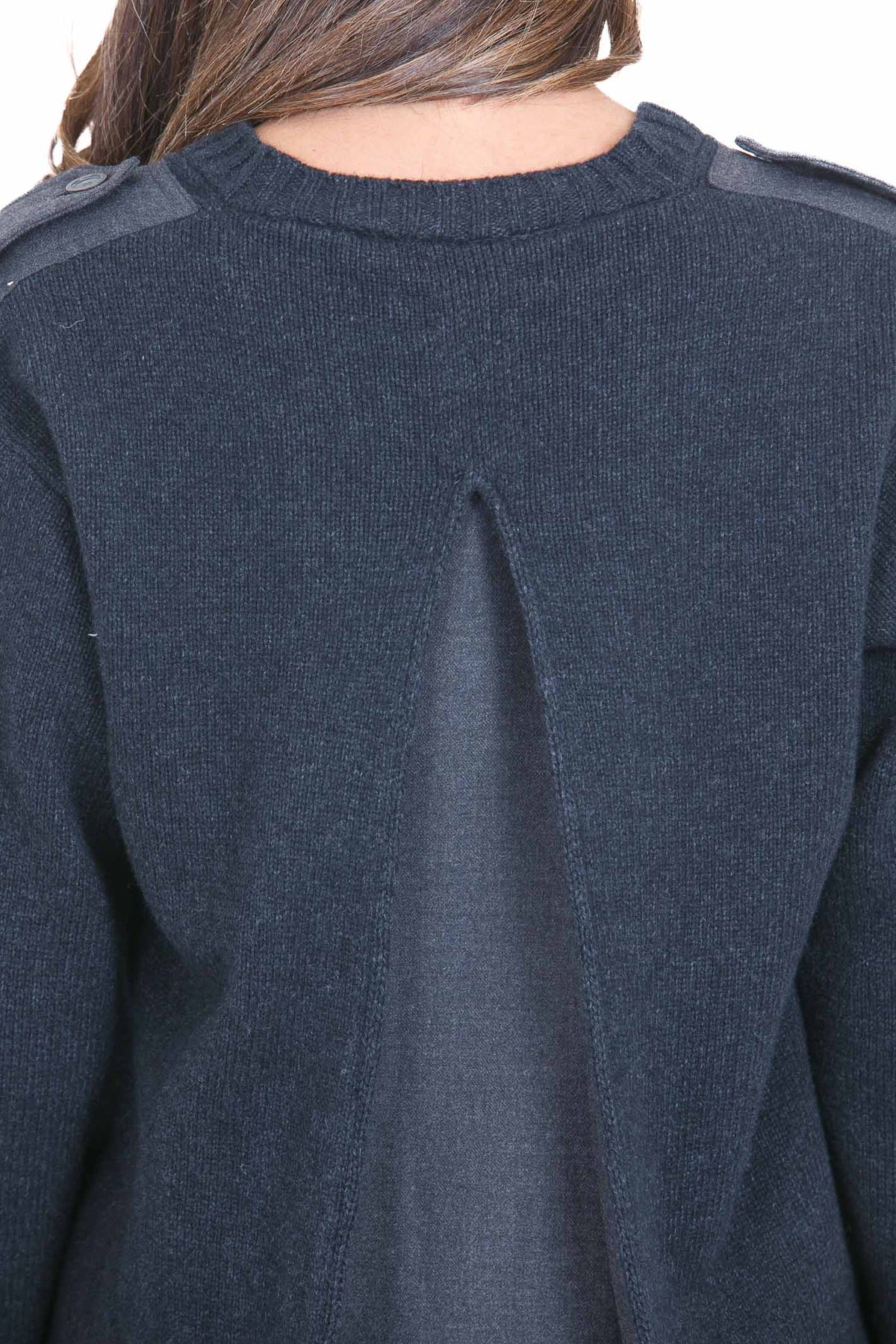 SEMICOUTURE  Maglie Antracite BRANDIE-S6WD17 Y51-1 