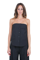 SEMICOUTURE  Top Nero CINDY-Y6WI01 Y69-0 