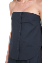 SEMICOUTURE  Top Nero CINDY-Y6WI01 Y69-0 