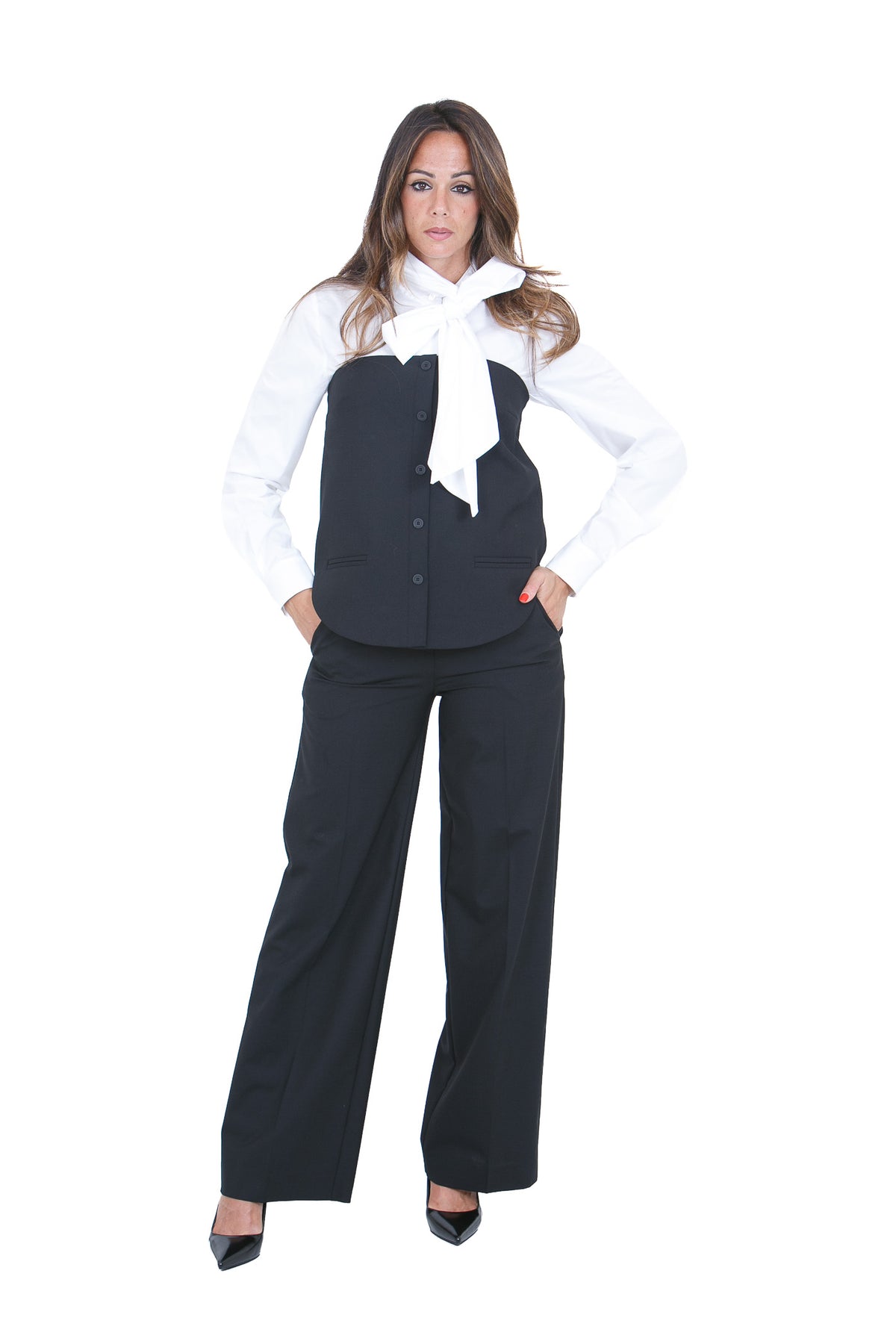 SEMICOUTURE  Pantaloni Nero DEBBIE-Y6WI31 Y69-0 