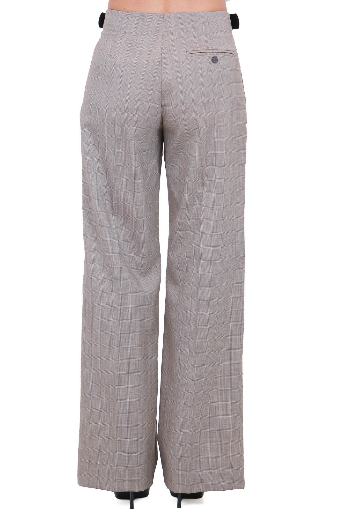 SEMICOUTURE  Pantaloni Check falso unito DELIA-Y6WM18 62CHK 