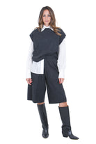 SEMICOUTURE  Bermuda Grigio melange scuro ELIZABETH-Y6WB06 Y47-0 