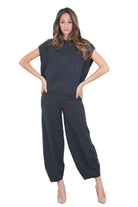 SEMICOUTURE  Pantaloni Grigio melange scuro ESTELLA-Y6WB07 Y47-1 