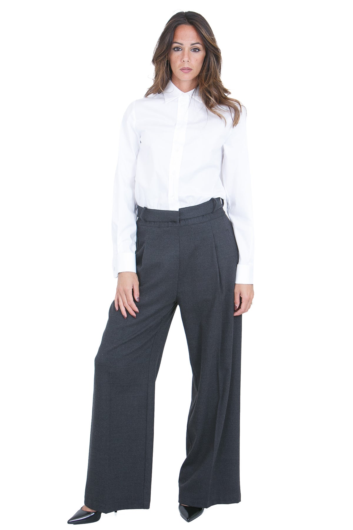 SEMICOUTURE  Camicie Bianco GILBERTA-S6WK02 A01-1 