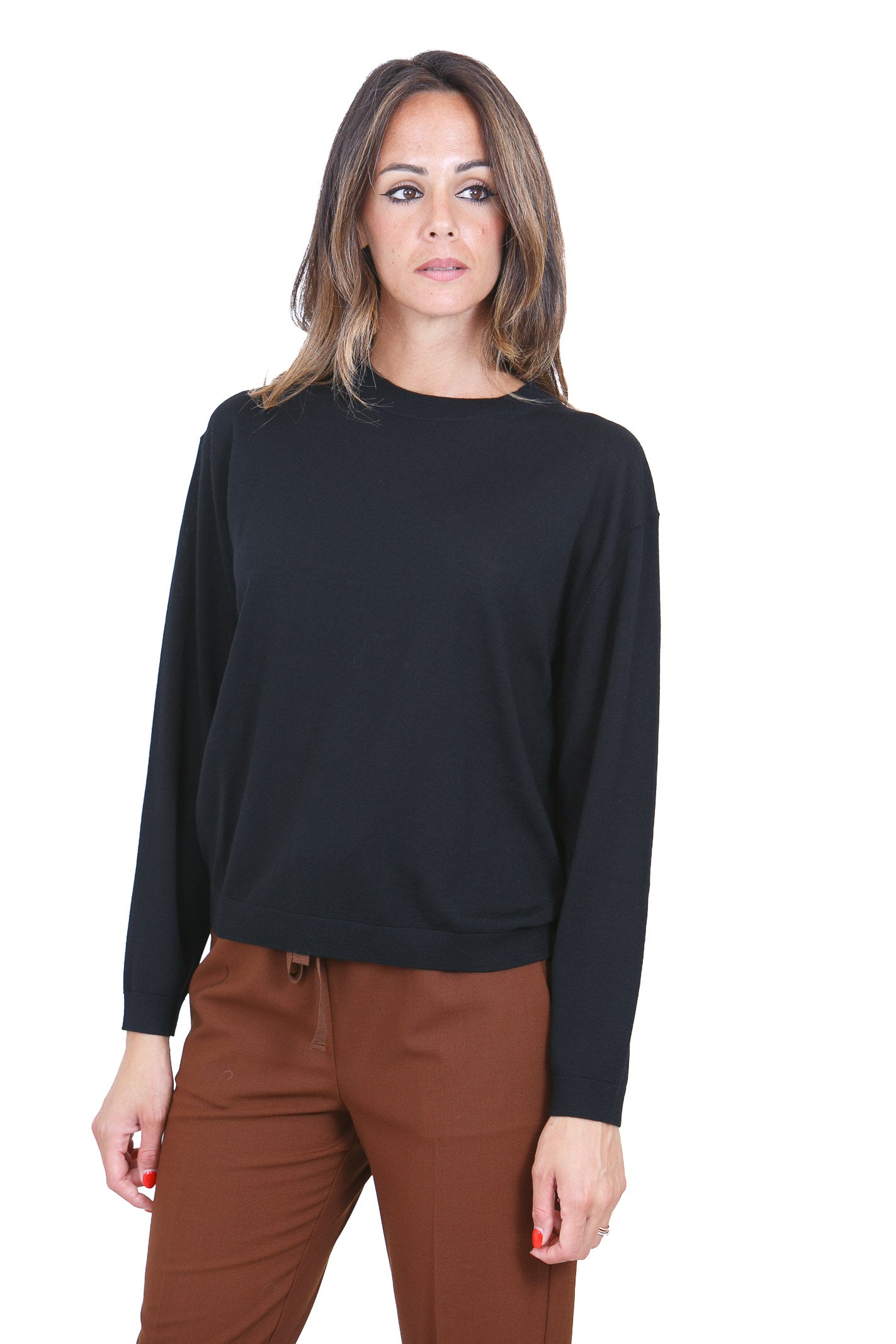 SEMICOUTURE  Maglie Nero HALEY-Y6WC52 Y69-0 