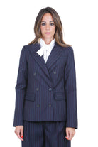 SEMICOUTURE  Blazer Blu/rosso JANEL-Y6WM56 RG116 