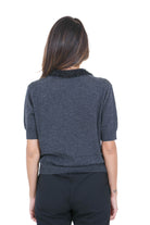 SEMICOUTURE  Maglie Grigio melange scuro MARGY-Y6WH70 Y47-0 