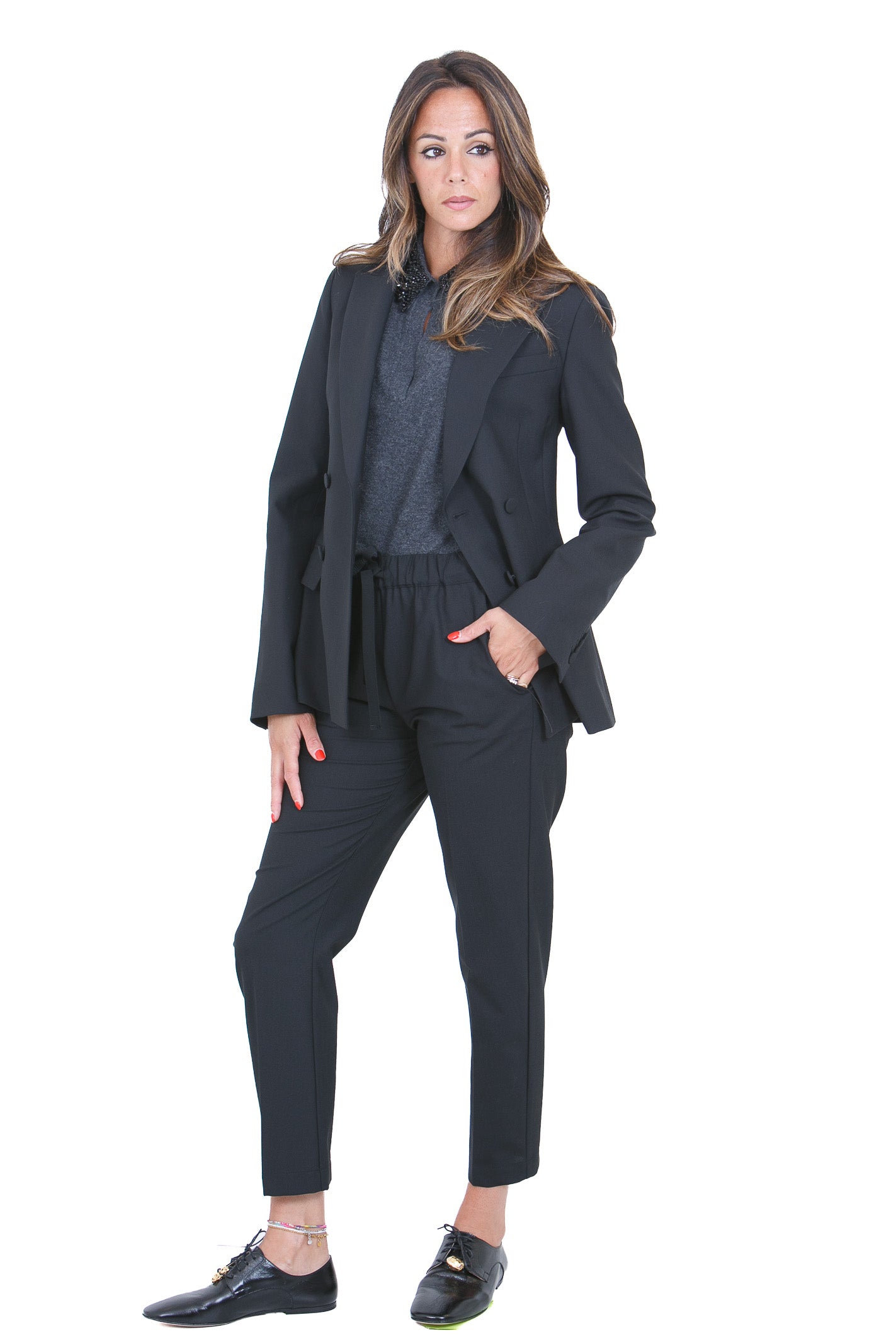 SEMICOUTURE  Maglie Grigio melange scuro MARGY-Y6WH70 Y47-0 