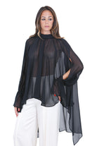 SEMICOUTURE  Bluse Nero RENIE-S6WU12 Y69-0 