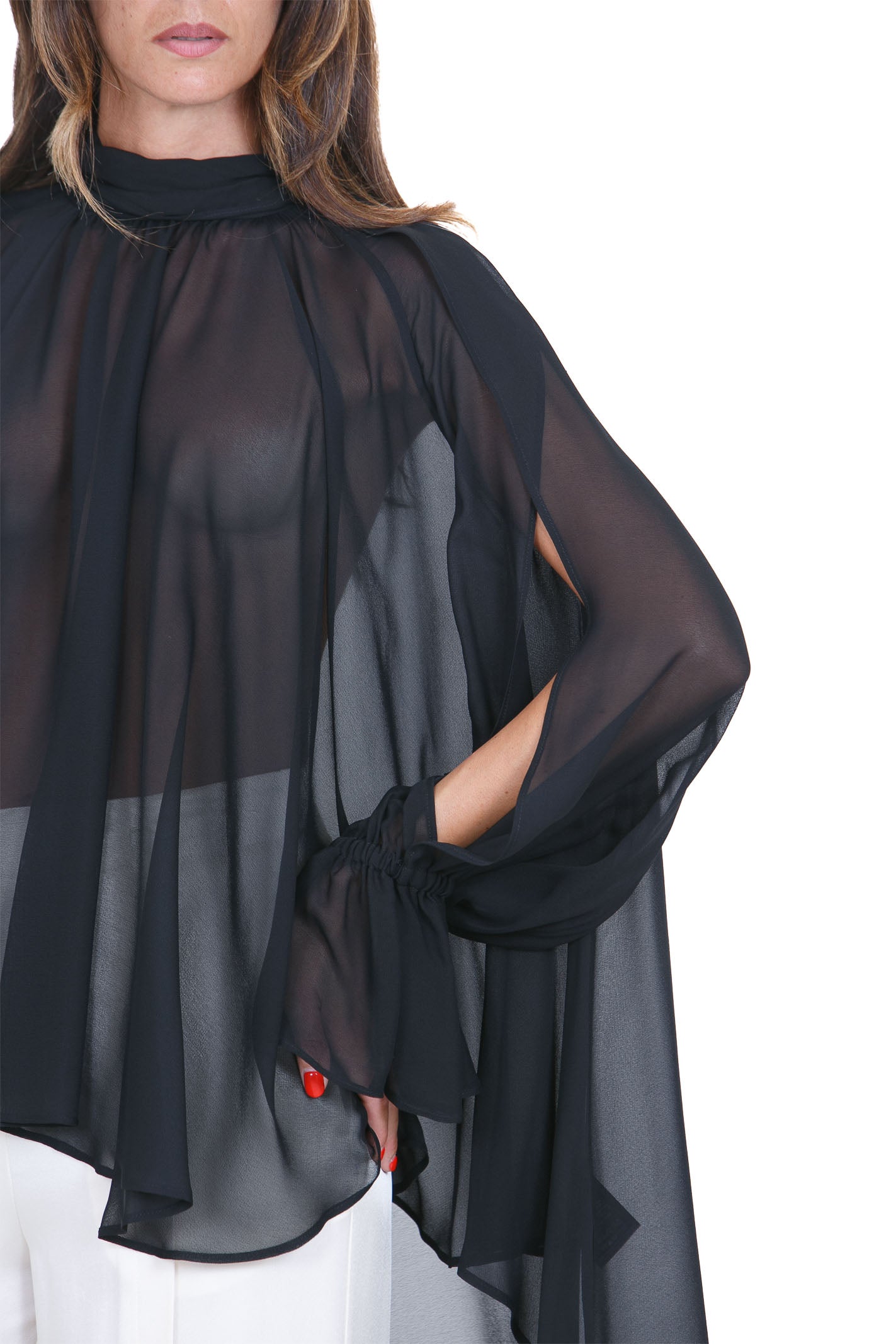 SEMICOUTURE  Bluse Nero RENIE-S6WU12 Y69-0 