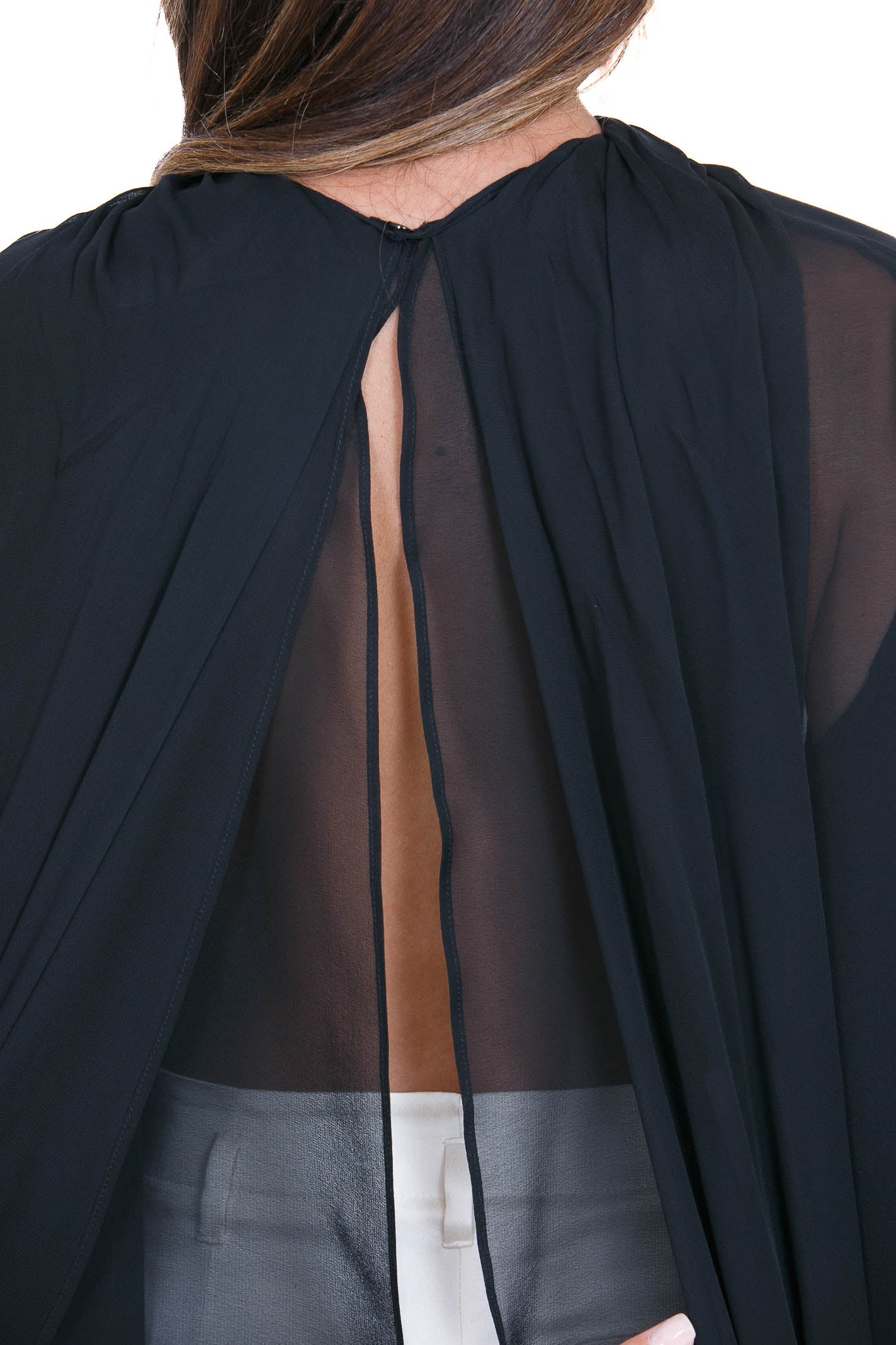 SEMICOUTURE  Bluse Nero RENIE-S6WU12 Y69-0 