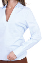 SEMICOUTURE  Camicie Azzurro cielo STELLA-Y6WK08 L87-0 