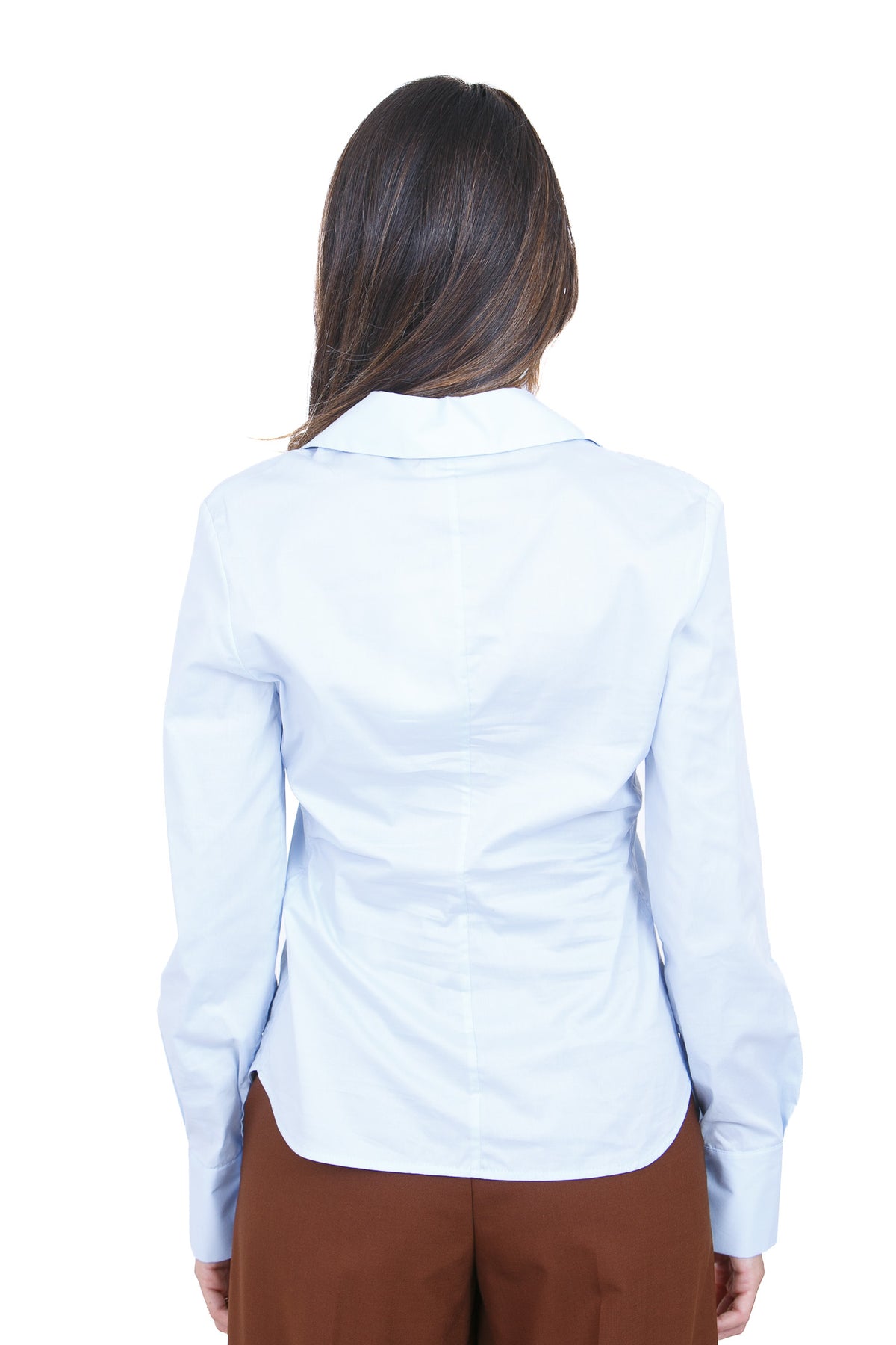 SEMICOUTURE  Camicie Azzurro cielo STELLA-Y6WK08 L87-0 